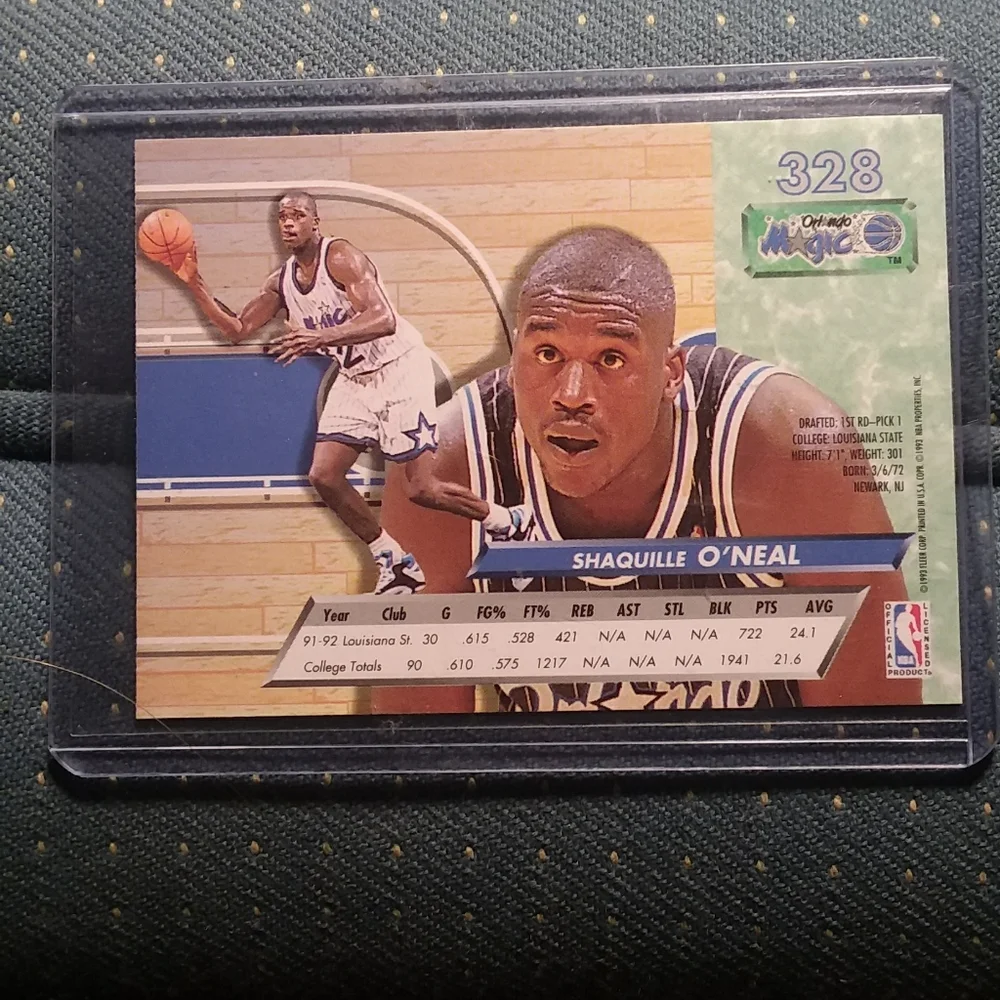 Shaq Fleer Ultra rookie card